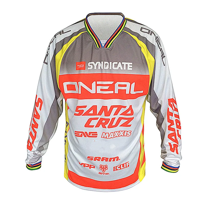 Куртка для езды на горном велосипеде с длинными рукавами и надписью «Watchdog Commencal», Летняя трикотажная рубашка для велоспорта - Цвет: 2
