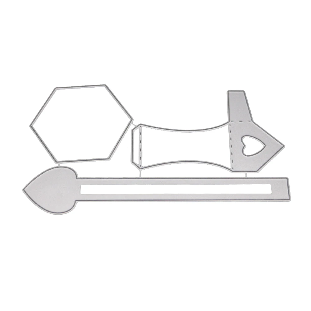 

3Pcs/set Metal Cutting Scrapbooking Dies Party Gift Card Stamps Making Model Cutting Die Stencil