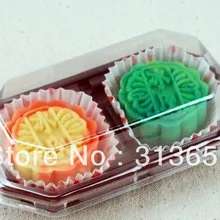 Новое поступление коробка для лунного торта, упаковка для лунного торта/контейнер для торта с free200 шт Внутренний чехол для кексов