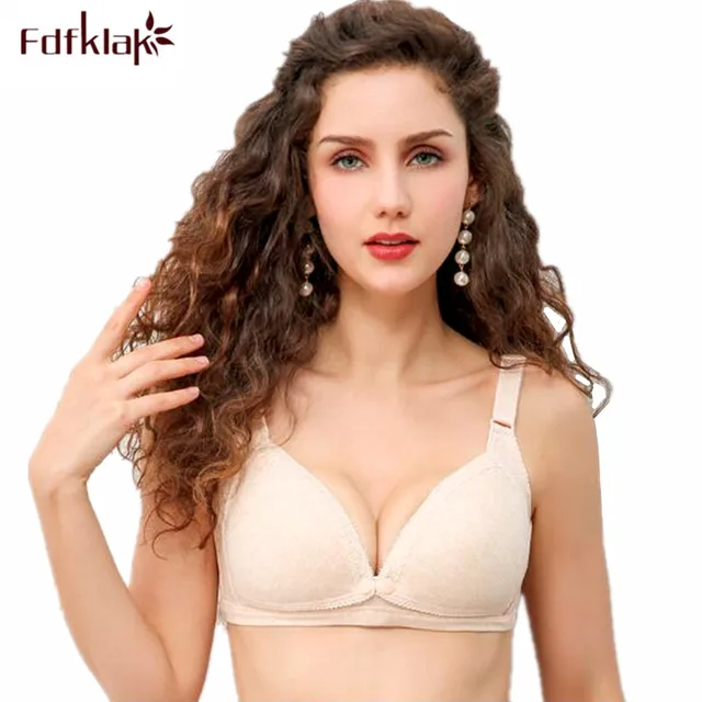 fdfklak sexy model cotton breast feeding bra women pregnancy clothes plus size maternity bras