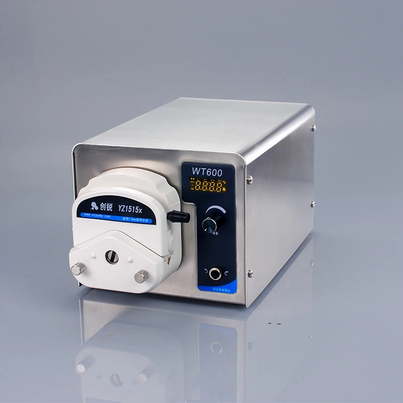 

Liquid filling machine laboratory peristaltic pump DC 110V 220V WT600M high precision liquid viscosity sauce metering pump