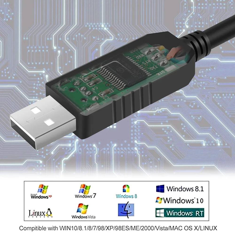 Кабель FTDI USB RS232 в mini DIN 8P мужской программируемый CAT для Yaesu FT 857|Компьютерные