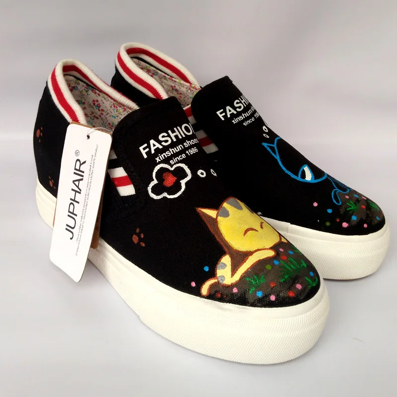 Loisirs 1 peint L'intérieur Filles 3 Petites Frais 4 Chaussures 6 La 2 Main À Nouveau Conseil Pour Pédale Aider 7 Femmes Étudiant Graffiti Toile 5 8 Augmentation Bas Les SUqVpzM