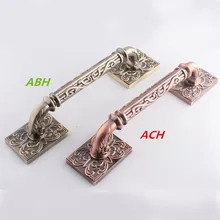 325mm Wooden,Glass Door Pulls Antique copper Door Handles Bronze Home Ktv Hotel Big Gate Door Pulls Handles