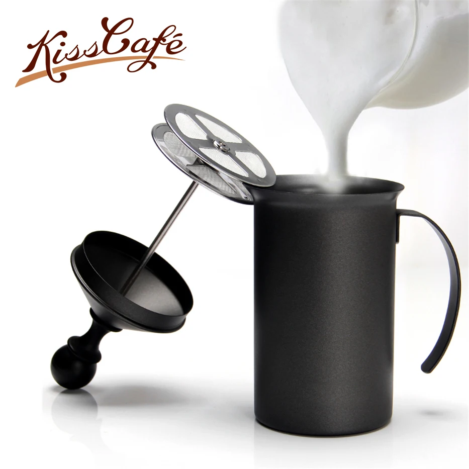 

200/300cc Double Mesh Milk Frother Milk Foamer Milk Creamer Handheld Coffee Milk Foam Cappuccino Accessories