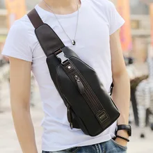 Искусственная кожа нагрудная сумка Мужская модная сумка-мессенджер тренд мужские водонепроницаемые Наплечные сумки Спорт на открытом воздухе сумка через плечо