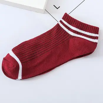

Dropshipping 2019 New Arrival Fashion 1Pairs Unisex Stripe Comfortable Cotton Sock Slippers Short Ankle Socks Chaussettes #J05