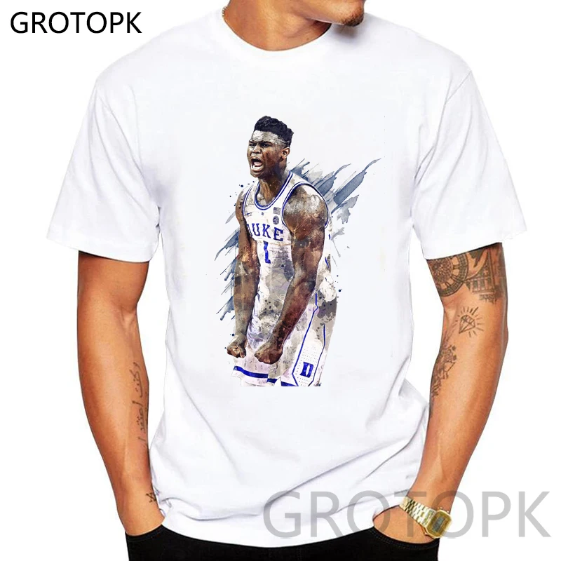

Zion Williamson T Shirts Men Harajuku Tshirt Men Funny Print Hip Hop T-shirt Cotton Streetwear Casual Tee Shirt Homme Tops