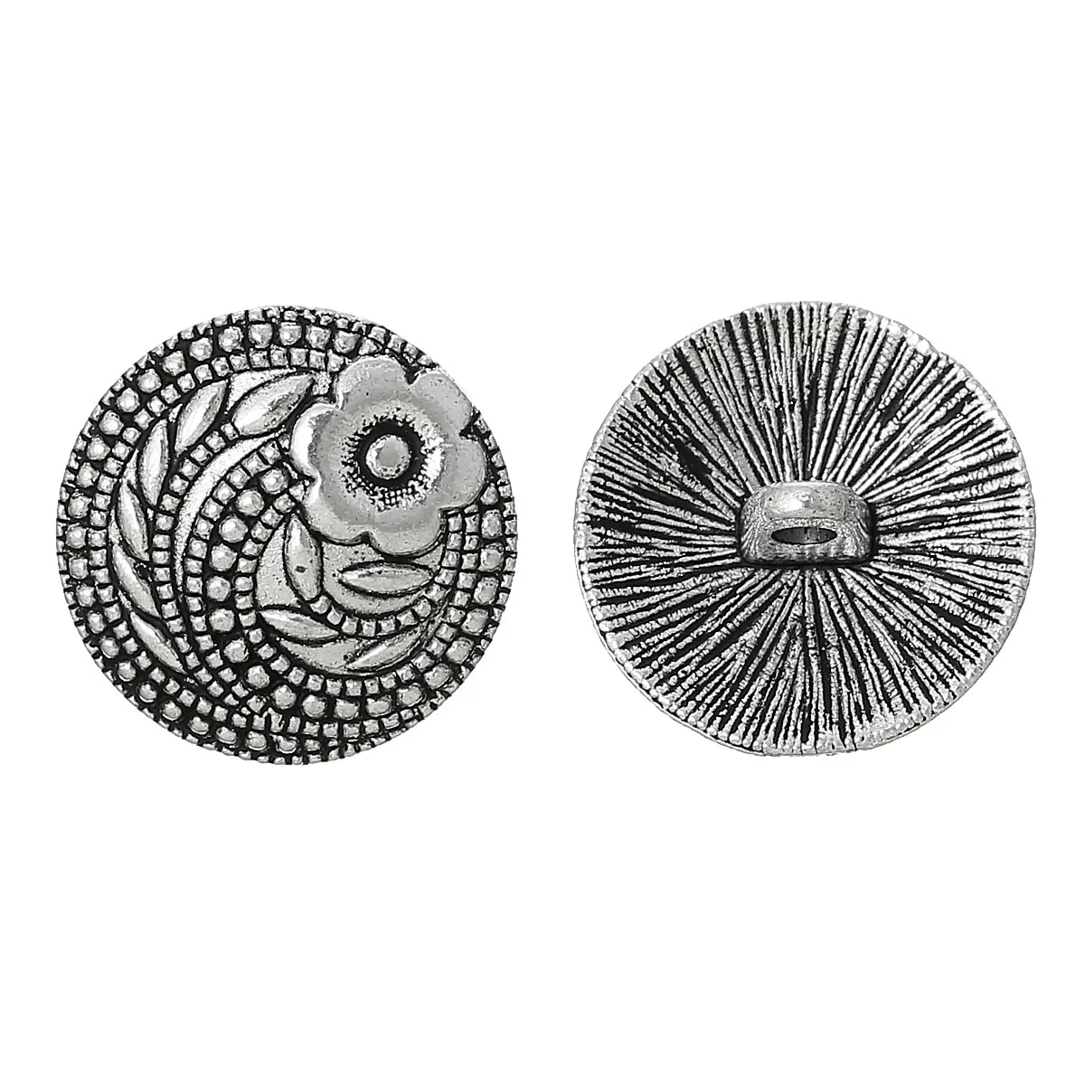 DoreenBeads цинковый металл джинсы кнопка из сплава металлические кнопки Круглый