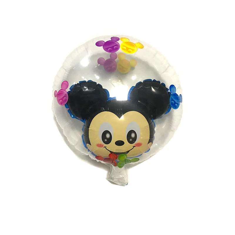 День рождения Надувные шары mickey Minnie Мышь воздушный шар прозрачные Микки и Минни Маус бальное свадебное украшение детские игрушки шары подарок - Цвет: Style 4