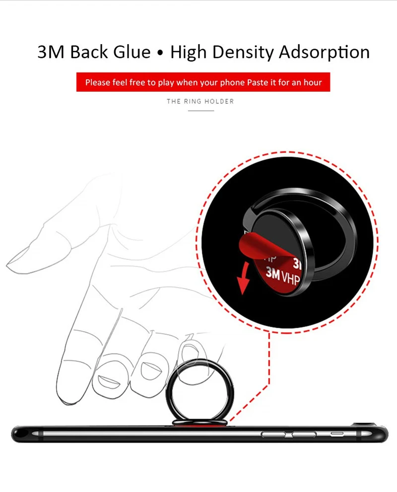 Стенд для колец на палец мобильного телефона 360 Вращение Тонкий Универсальный видеорегистратор держатель подставка для IPhone samsung Xiaomi Pjone кронштейн