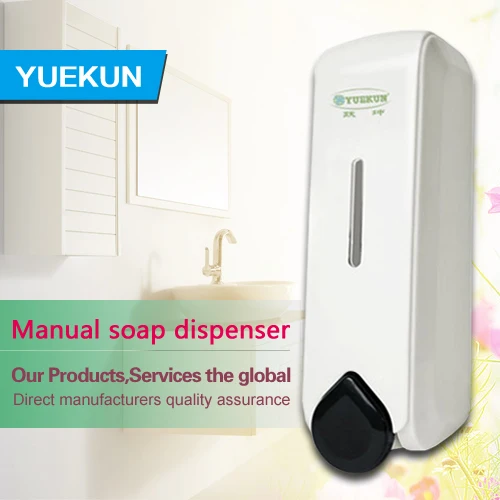 Free Shipping YUEKUN Hotel/Home Liquid Shower Dispenser White Color Plastic Body 350ML Bathroom Refill Soap | Обустройство дома
