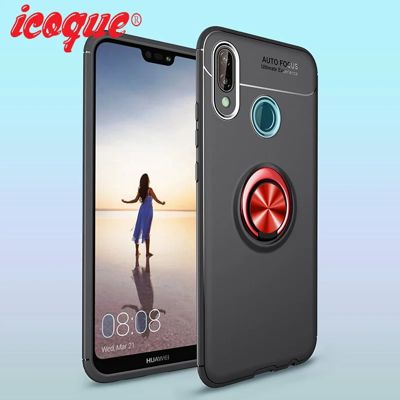

Case for Huawei P20 Lite P Smart 2019 Nova 5 4 3 P30 Mate 20 Pro Cover Ring Case for Honor View 20 8X 10 9 Lite Play 10i 20i 8C