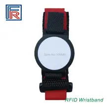 200 шт. T5577 чип RFID Нейлон Браслеты/браслет написать номер id с EM карты 125 кГц 2 цвета красный и желтый