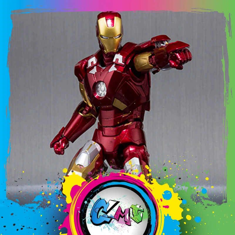 Pаспродажа CMT Origianl Bandai Tamashii Наций Marvel Conice S. H. Figuarts СВЧ Железный человек Mark 7 зал панцири фигурку