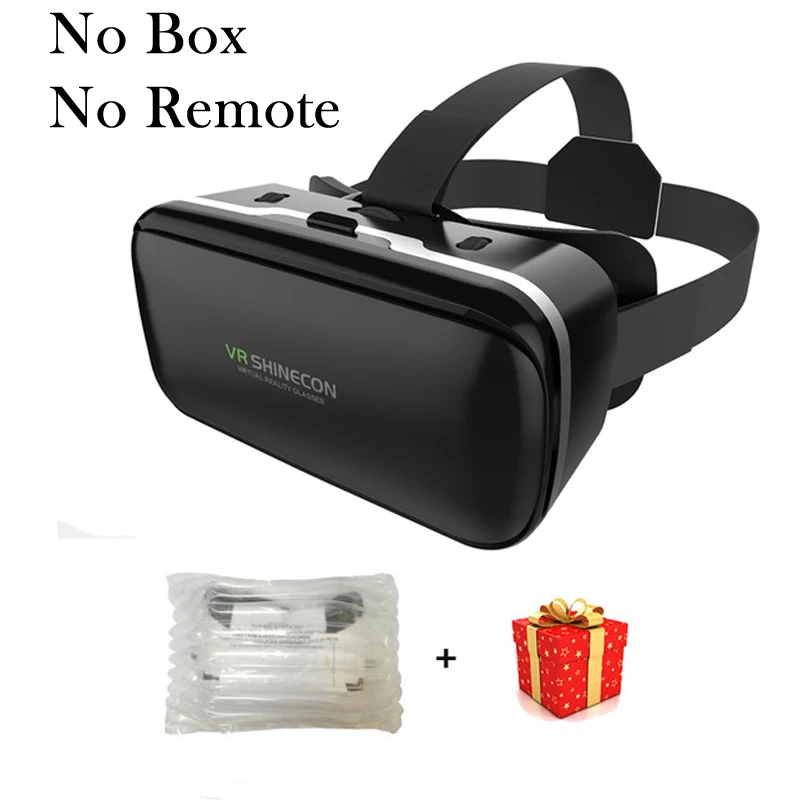 VR Shinecon 6,0 шлем виртуальной реальности очки 3 D 3d для iPhone Android смартфона умные виар игр смарт смартфонов дополненной видео ачки телефона комплект вр видеоочки с экраном контролерами стекло веар электронные - Цвет: No Box No Remote