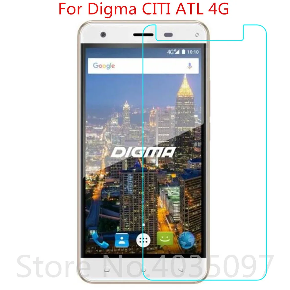 Защитное стекло закаленное 2.5D 9H для Digma CITI ATL 4G|Защитные стёкла и плёнки| |