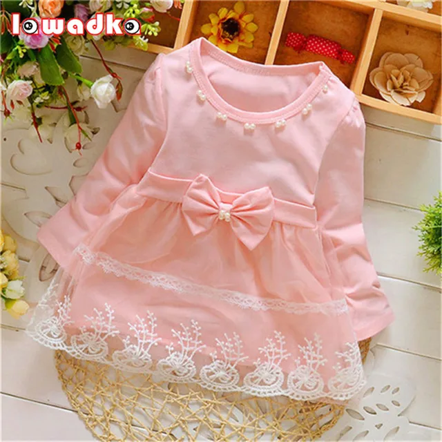 Beautiful dress for baby girls children cotton princess dress