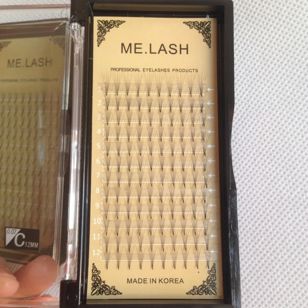 10 Trayslot High Quality clouds hair 5D mink lashes flat hair Individual false eyelash extension Thick Fake Eye lash 9 to 14mm (14)