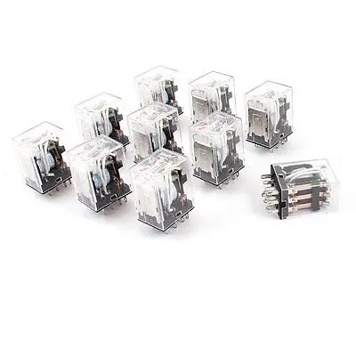 HH53PL AC 110/120V Coil 11-Pin 3PDT Red LED Indicator Light Power Relay 10 Pcs Free Shipping | Обустройство дома