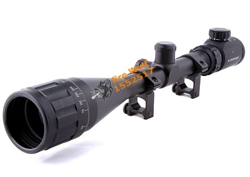 

Hunting Airsoft Military Tactical Sniper Hunting Riflescope 6-24X50 AOE Professioanl Scope Illuminated