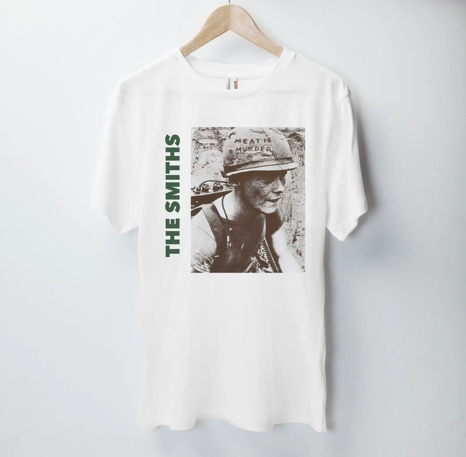 

2019 Fashion The Smiths T Shirt Top English Rock Band Meat Is Murder 1985 Morrissey Marr Tee Hoodie