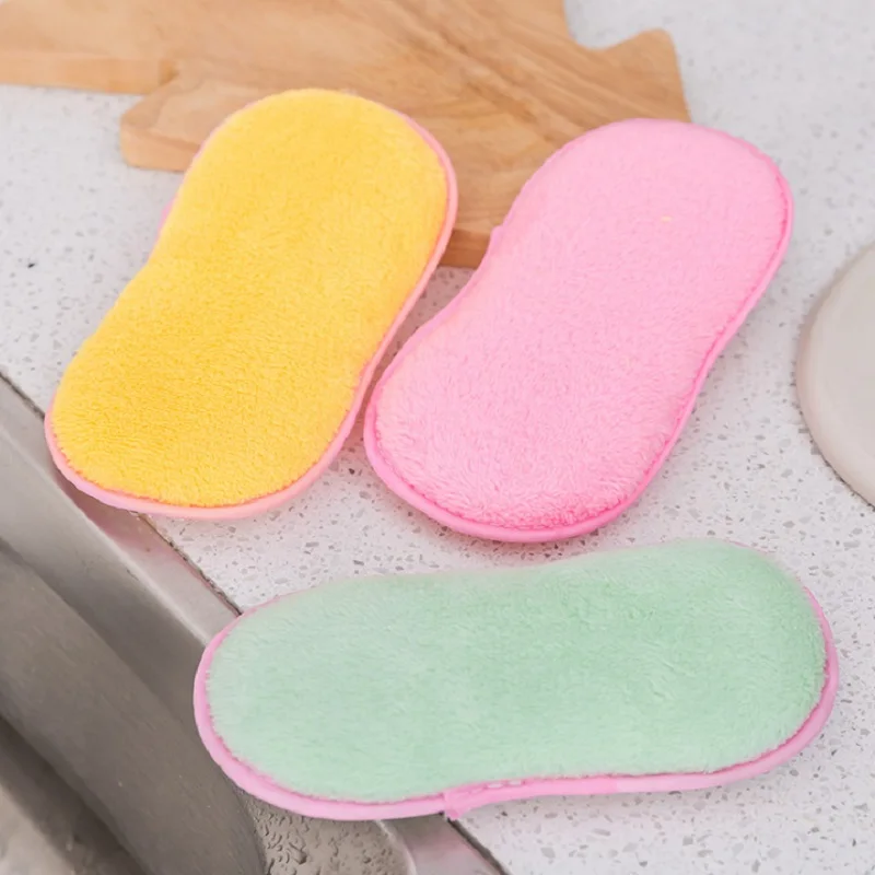 

2pc Household Kitchen Towels Super Absorbent Microfiber Table Kitchen Dish Washing Cloth Cleaning Rag Kitchen Tools Accessories