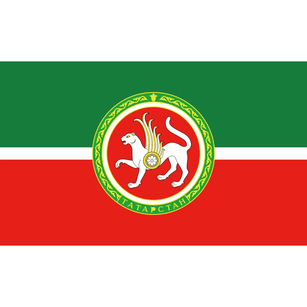 

90*150cm 60*90cm Polyester Tatarstan Flag 3X5FT 90x150cm For Home Office Party Bar Banner