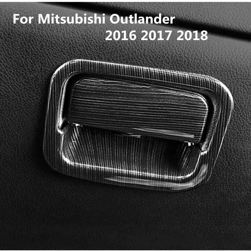 

Storage box switch decorative sequins For Mitsubishi Outlander 2016 2017 2018 glove box bright accessories 2PCS