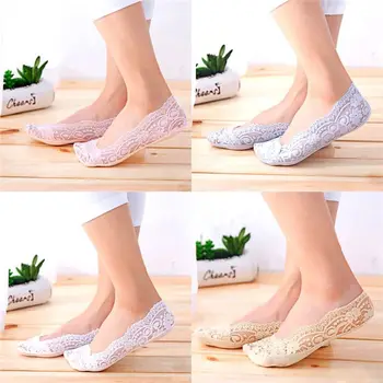

5 PAIRS Ladies Invisible Footsies Shoe Liner Trainer Lace Thin Sock Slippers