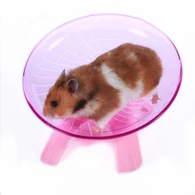 Pet Hamster Flying Saucer Exercise Wheel Hamster Mouse Running Disc Toy Cage Accessories