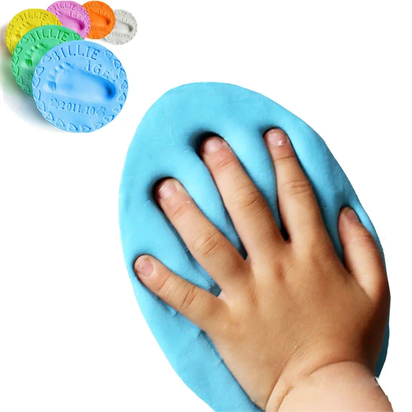 100g Air Drying Soft Clay Baby Handprint Footprint Imprint