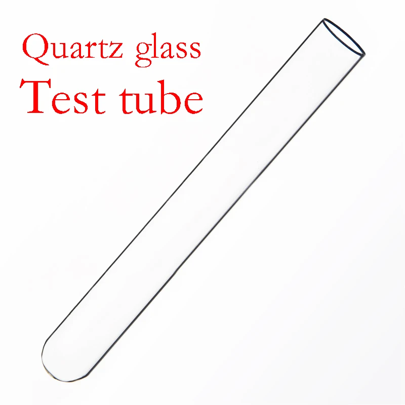 Quartz glass test tube,O.D. 25mm,L. 150mm,High temperature resistant glass test tube