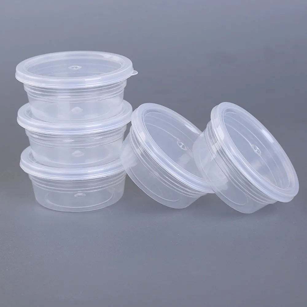 12 шт стаканы для хранения мини слизь контейнер коробка, прозрачная пластиковая пены мяч стакан для хранения с крышками маленькие бусинки держатель для мяча случае# T2