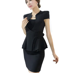 Hot Sale Hot Selling 2017 Summer New Short-sleeve U-neck Women's Work Wear Uniform Set Elegant Slim Business Wear Skirt Free Shipping — wickedsick Hot Sale Hot Selling 2017 Summer New Short-sleeve U-neck Women's Work Wear Uniform Set Elegant Slim Business Wear Skirt Free Shipping — wickedsick
