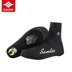 2018 Santic обувь крышка дорожный галоши зимняя обувь для горного велосипеда крышка для езды на велосипеде, MTB ветрозащитный Велосипедный спорт
