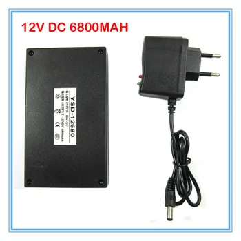 

Rechargeable 12V Battery 12V 6800mAh Li-ion Battery for wireless transmitter CCTV Camera with charger 20pcs/lot Free shipping