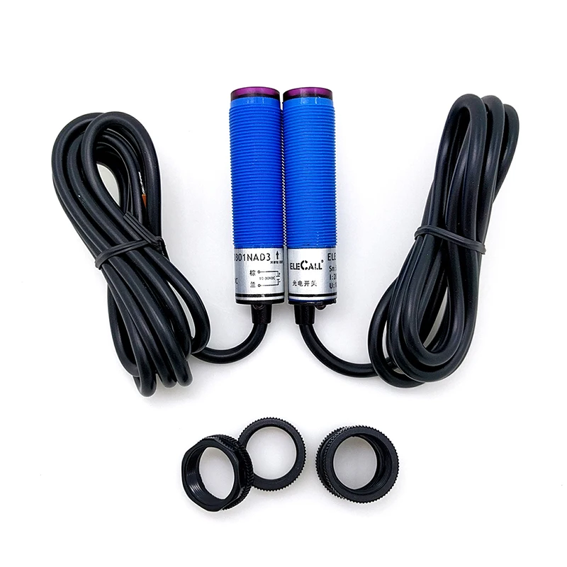 

3m 10-30V Photoelectric Sensor Beam Photoelectric Switch NPN Normally Open Infrared Sensing ELE18S-D301NAD3