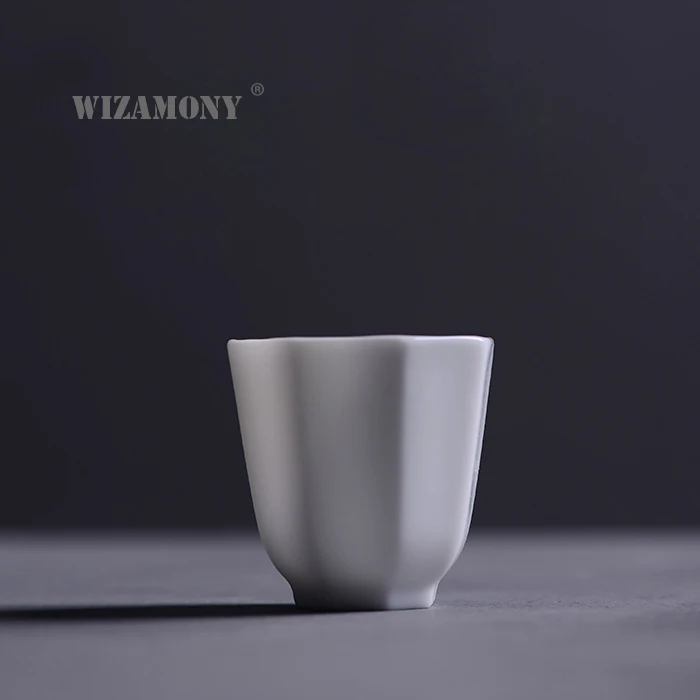 2 шт.! Посуда для напитков WIZAMONY Цзиндэчжэнь чайный сервиз чайная чашка белые