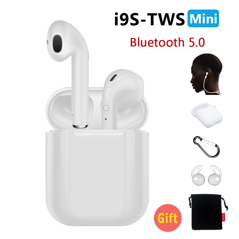 Новинка i9S TWS Мини Bluetooth наушники беспроводные наушники гарнитура Bluetooth 5,0 стерео спортивные наушники с микрофоном PK i7S i10 i11 i12