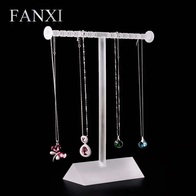 FANXI Fantastic Necklace Display Stand Holder Matte Acrylic Jewelry