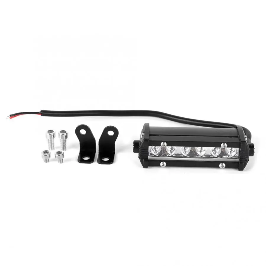

9W Single Row 3 LED Motorcycle Spot Work Light Lamp Bar IP67 Waterproof 30000lm 6000K Universal Motorcycle LED Light Bar