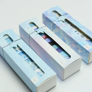 

10 Rolls/Set Gift Boxed Petal Animal Color Hand Account Washi Masking Tapes Japanese Washi Tape Diy Scrapbooking Sticker Tape