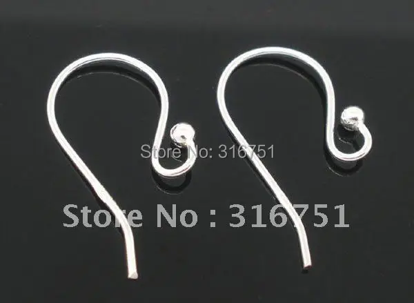 

Hot Sale Free Shipping 10pcs 925 Sterling Silver Hook Earwires/DIY/Silver Jewelry 20x10mm(w00408) AA