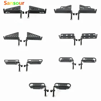 

Sansour Car Side Door Step Boarding Running Board Plate Kit Exterior Accessories Steel For Jeep Wrangler 2007-2017