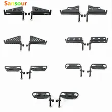Sansour Car Side Door Step Boarding Running Board Plate Kit Exterior Accessories Steel For Jeep Wrangler 2007-2017