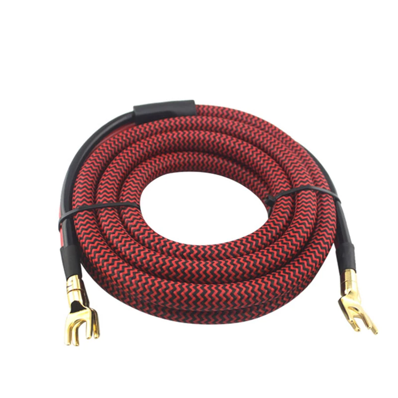 Audiophile Spade Speaker Cable Home Theater Amplifiler Subwoofer Y Jack