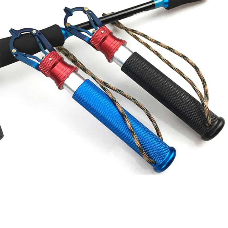 

Fishing Grip Stainless Steel Aluminum Fishing Gripper Clamp Portable Fishing Lip Grips Controller With Lanyard