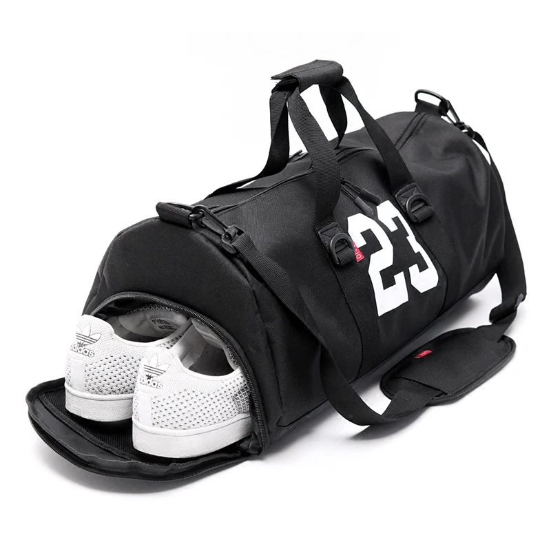 Small Sports Gym Bag for Men and Women Workout Bags Mens Gym Bag Black