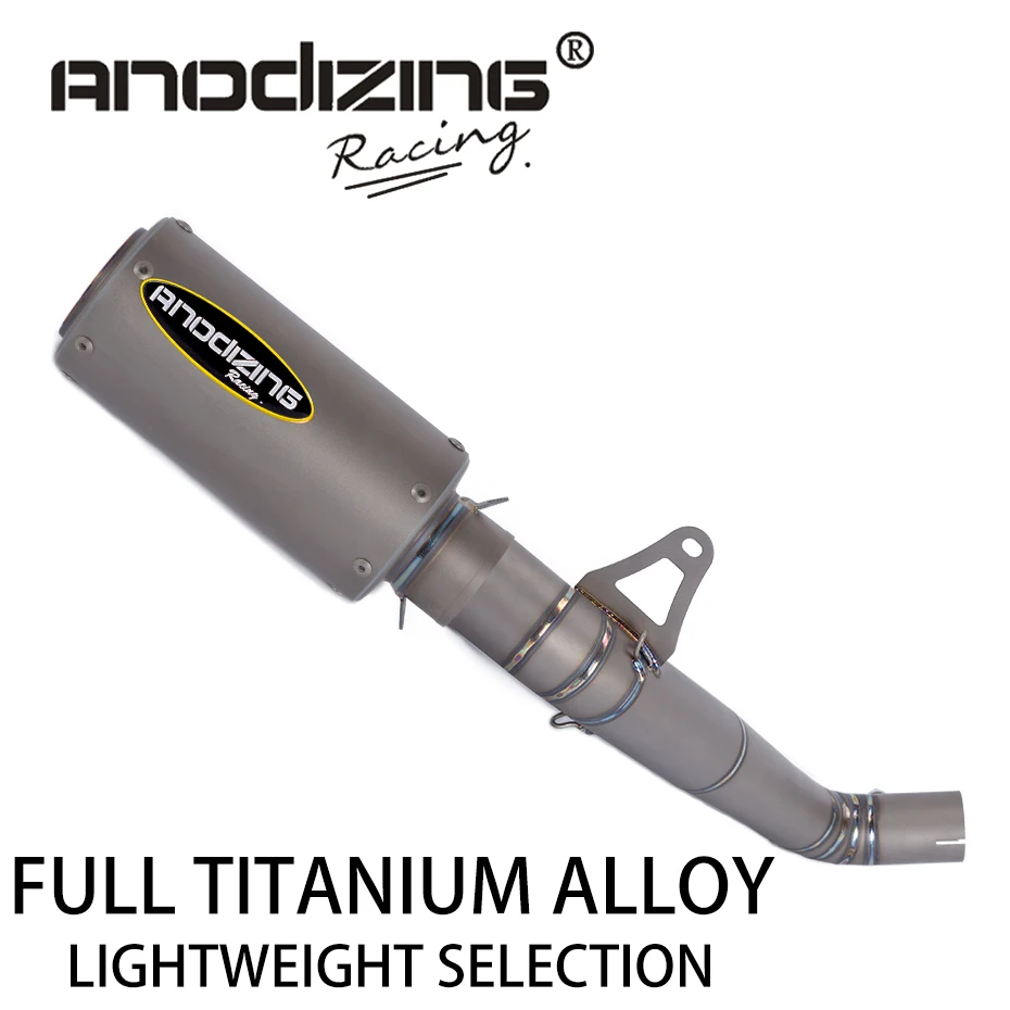 

61mm Titanium Alloy Slip On Motorcycle Exhaust Pipe Middle Link Pipe Titanium Alloy Muffler For HONDA CBR1000RR 2008-2016